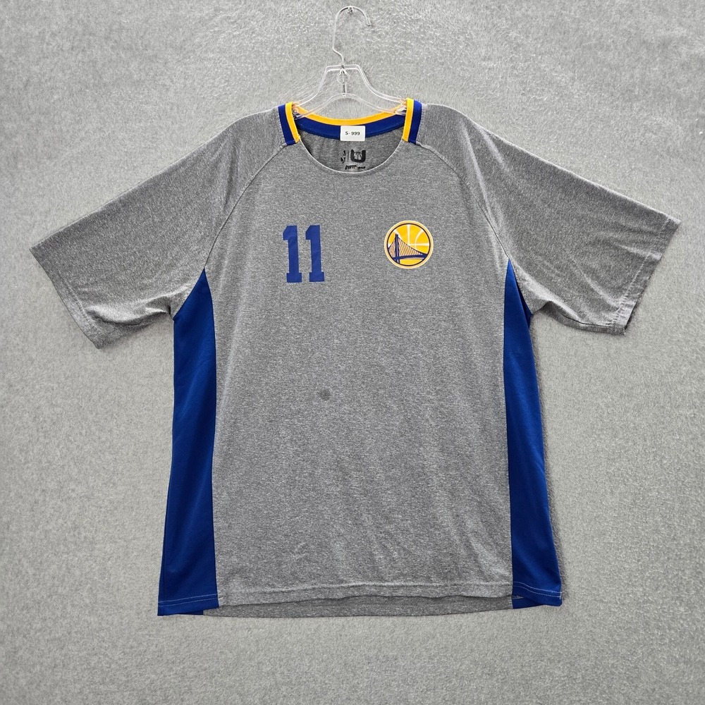 Golden State Warriors Men Shirt XL Gray Klay Thompson 11 Logo Crew Neck READ